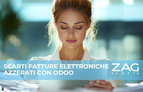 Una donna alla scrivania con un tablet, concentrata sulla fatturazione elettronica.