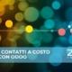 Un dito sfiora una luce vivace su uno sfondo, rappresentando l'idea di nuovi contatti.